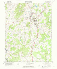 preview thumbnail of historical topo map of Warrenton, VA in 1966
