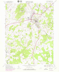preview thumbnail of historical topo map of Warrenton, VA in 1966