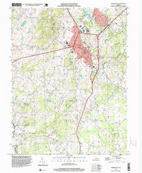 preview thumbnail of historical topo map of Warrenton, VA in 1994