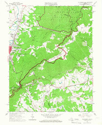 preview thumbnail of historical topo map of Albemarle County, VA in 1964