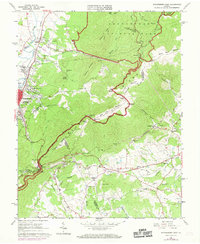 Download a high-resolution, GPS-compatible USGS topo map for Waynesboro East, VA (1969 edition)