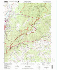 preview thumbnail of historical topo map of Albemarle County, VA in 1997