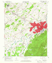 Download a high-resolution, GPS-compatible USGS topo map for Waynesboro West, VA (1966 edition)