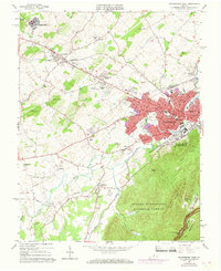 Download a high-resolution, GPS-compatible USGS topo map for Waynesboro West, VA (1968 edition)