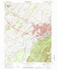 Download a high-resolution, GPS-compatible USGS topo map for Waynesboro West, VA (1984 edition)