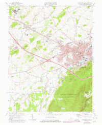 Download a high-resolution, GPS-compatible USGS topo map for Waynesboro West, VA (1978 edition)
