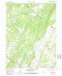 preview thumbnail of historical topo map of Frederick County, VA in 1965