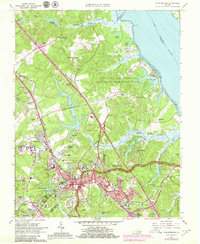 Download a high-resolution, GPS-compatible USGS topo map for Williamsburg, VA (1979 edition)