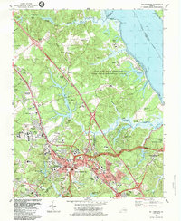 preview thumbnail of historical topo map of York County, VA in 1984