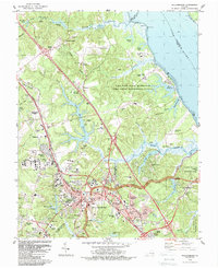 preview thumbnail of historical topo map of York County, VA in 1984