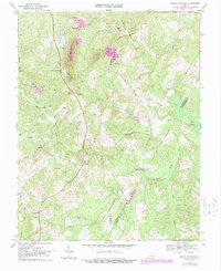 Download a high-resolution, GPS-compatible USGS topo map for Willis Mountain, VA (1987 edition)