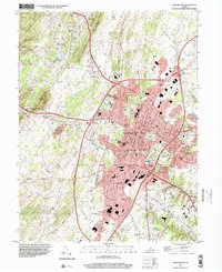 preview thumbnail of historical topo map of Frederick County, VA in 1997
