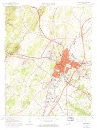 preview thumbnail of historical topo map of Frederick County, VA in 1966