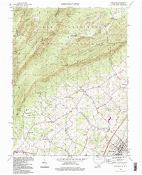 preview thumbnail of historical topo map of Woodstock, VA in 1994