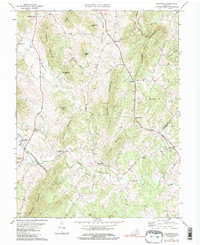 Download a high-resolution, GPS-compatible USGS topo map for Woodville, VA (1986 edition)