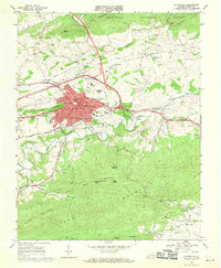 Download a high-resolution, GPS-compatible USGS topo map for Wytheville, VA (1970 edition)