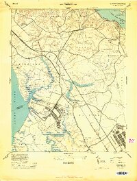 preview thumbnail of historical topo map of Yorktown, VA in 1944
