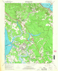 Download a high-resolution, GPS-compatible USGS topo map for Yorktown, VA (1968 edition)