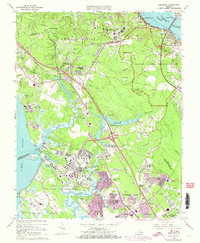 Download a high-resolution, GPS-compatible USGS topo map for Yorktown, VA (1974 edition)