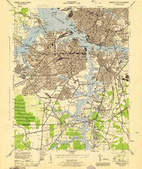 1944 Map of Norfolk South