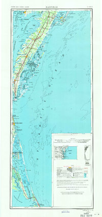 1946 Map of Eastville, 1971 Print