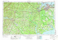 1953 Map of Norfolk, 1973 Print