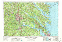 preview thumbnail of historical topo map of Richmond County, VA in 1973