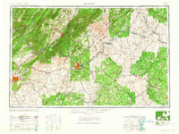 Download a high-resolution, GPS-compatible USGS topo map for Roanoke, VA (1963 edition)