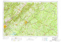 preview thumbnail of historical topo map of Roanoke, VA in 1971