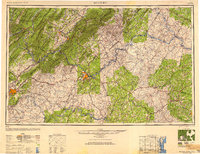 1947 Map of Roanoke, 1948 Print