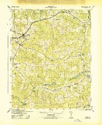 1943 Map of Amelia Court House, VA