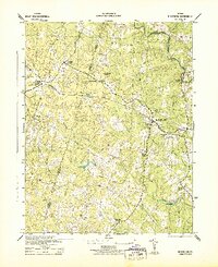 preview thumbnail of historical topo map of Hanover County, VA in 1943