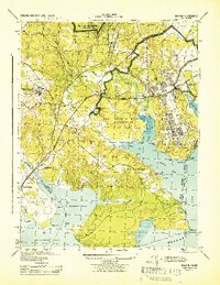 preview thumbnail of historical topo map of Fairfax County, VA in 1944