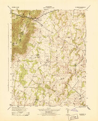 Download a high-resolution, GPS-compatible USGS topo map for Bluemont, VA (1944 edition)