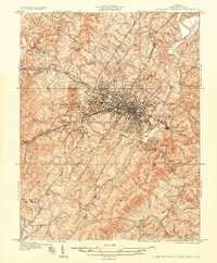 preview thumbnail of historical topo map of Virginia, United States in 1960