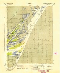 1943 Map of Chincoteague, VA