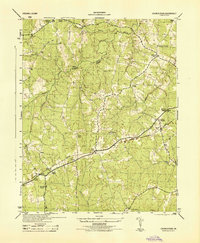 Download a high-resolution, GPS-compatible USGS topo map for Church Road, VA (1944 edition)