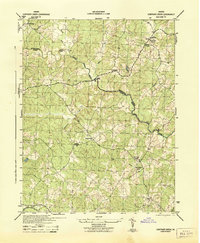 Download a high-resolution, GPS-compatible USGS topo map for Contrary Creek, VA (1942 edition)