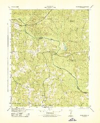 preview thumbnail of historical topo map of Amelia County, VA in 1943