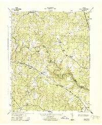 preview thumbnail of historical topo map of Caroline County, VA in 1943