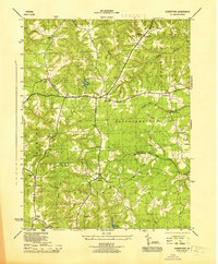 preview thumbnail of historical topo map of King and Queen County, VA in 1945