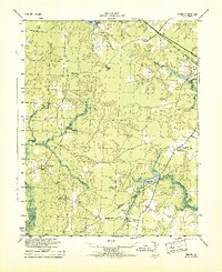 preview thumbnail of historical topo map of Sussex County, VA in 1943