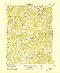 Download a high-resolution, GPS-compatible USGS topo map for Mine Run, VA (1944 edition)