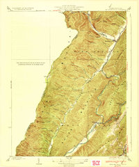 Download a high-resolution, GPS-compatible USGS topo map for Mountain Grove, VA (1933 edition)