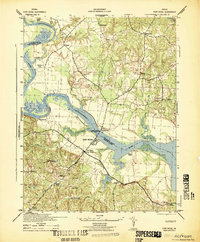 Download a high-resolution, GPS-compatible USGS topo map for Port Royal, VA (1942 edition)