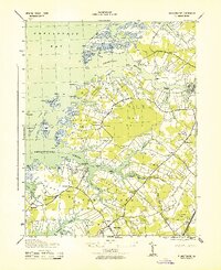 1943 Map of Pungoteague