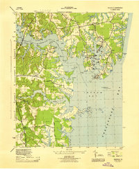 Download a high-resolution, GPS-compatible USGS topo map for Reedville, VA (1944 edition)