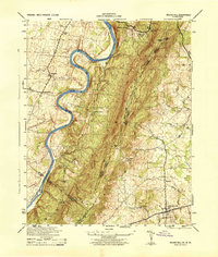 Download a high-resolution, GPS-compatible USGS topo map for Rose Hill, VA (1944 edition)