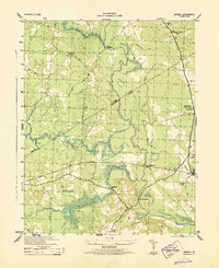Download a high-resolution, GPS-compatible USGS topo map for Sebrell, VA (1943 edition)