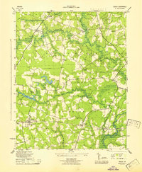 Download a high-resolution, GPS-compatible USGS topo map for Sedley, VA (1945 edition)